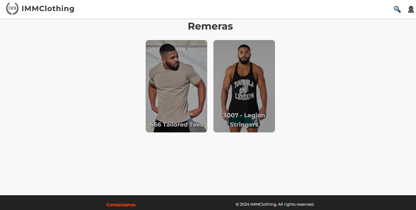 Sección Remeras